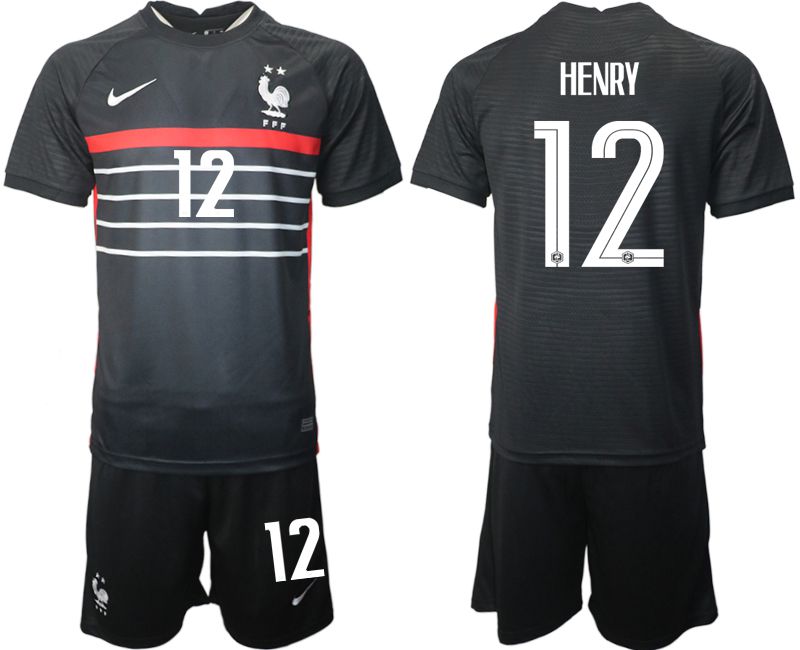 Men 2022 World Cup National Team France home black 12 Soccer Jersey